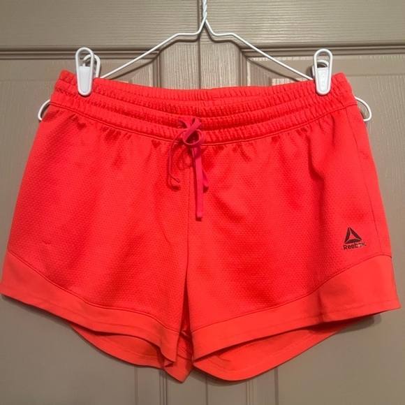 Reebok Pants - Reebok Vibrant Coral Athletic Shorts with Elastic Waistband